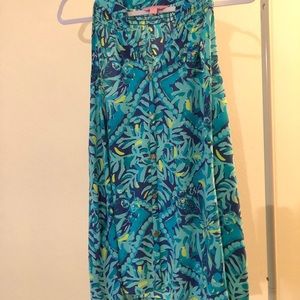 Lilly Pulitzer button front silk Bailey blouse